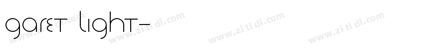 Garet Light字体转换